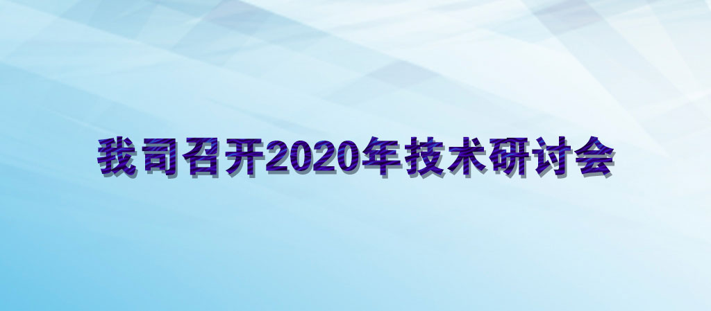 我司召开2020年技术研讨会